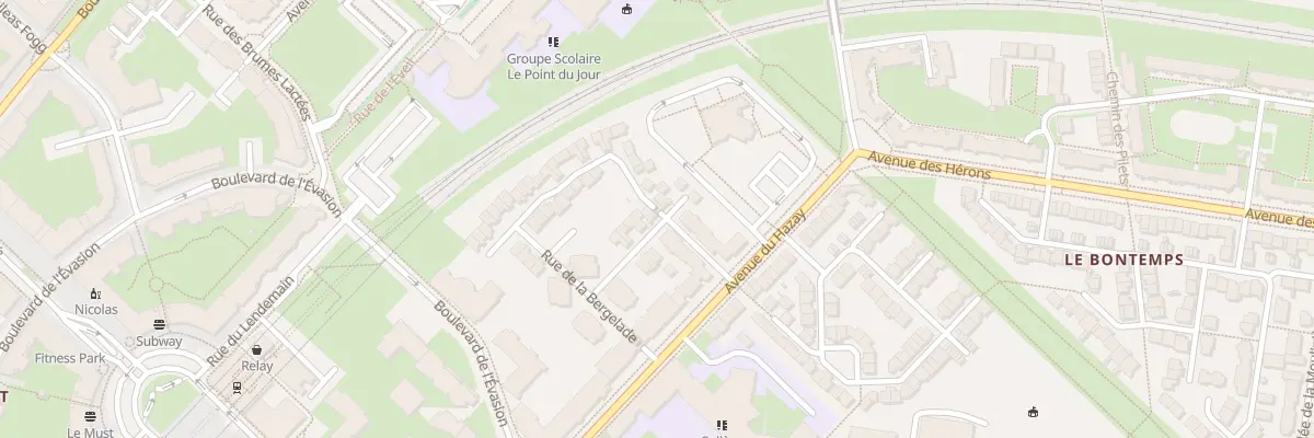 Plan du 30 Av du Hazay à Cergy