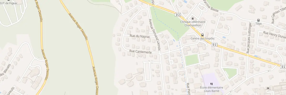 Plan du 6 Rue de Cantemerle à Figeac