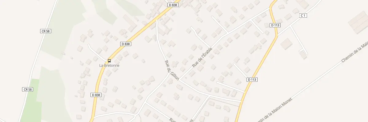 Plan du 38 Rue de l’Erable aux Granges-le-Roi