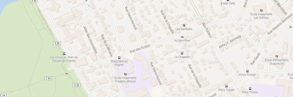 Plan du 257 Rue des Ecoles à Carrières-sous-Poissy