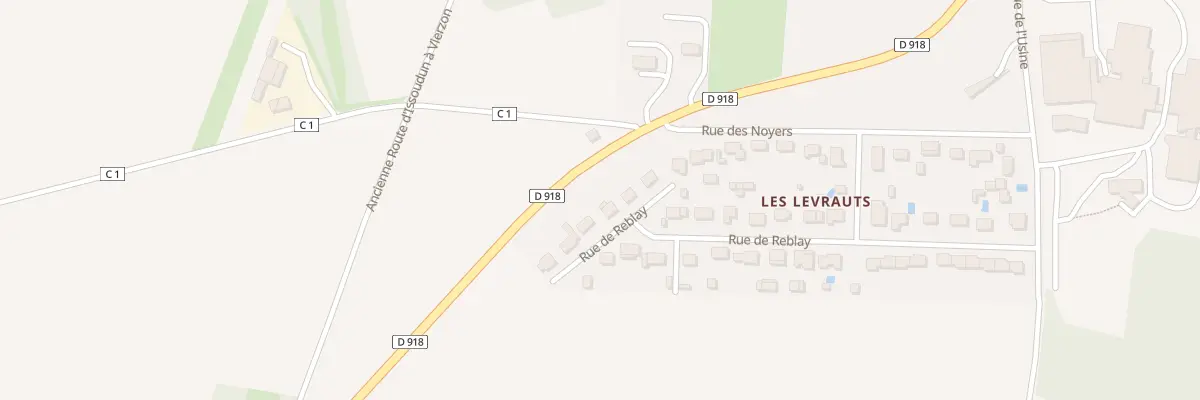 Plan du 34 Rue de Reblay à Sainte-Lizaigne