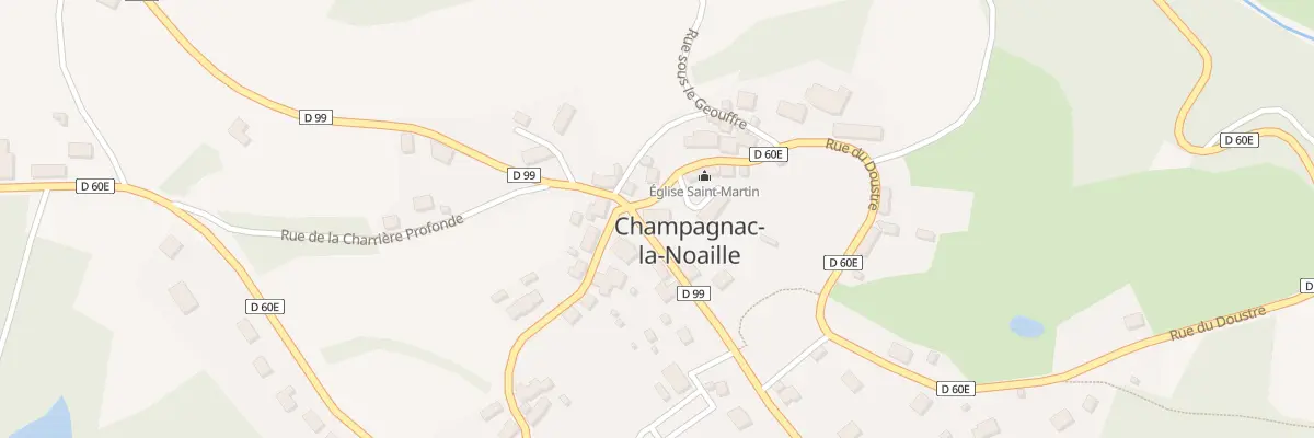 Plan du 2 Pl de l’Eglise St Martin à Champagnac-la-Noaille