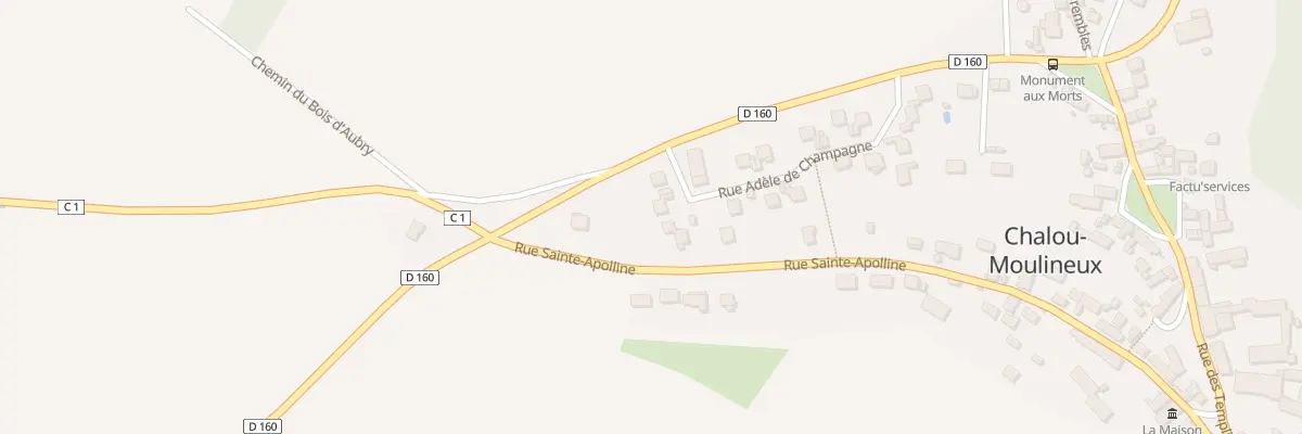 Plan du 23 Rue Adèle de Champagne à Chalou-Moulineux