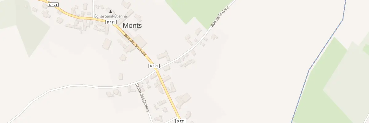 Plan du 4 Rue de la Gare à Monts