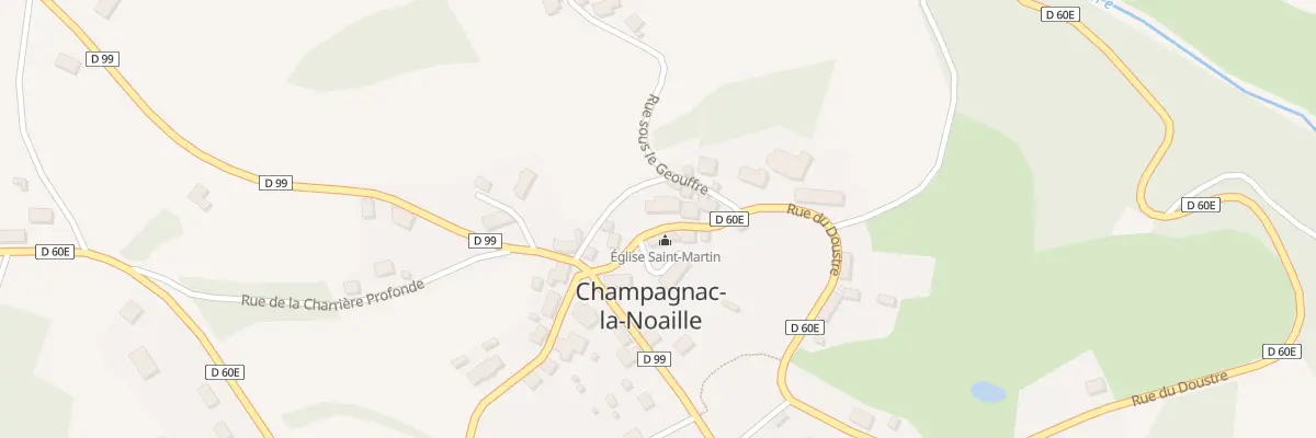 Plan du 1 Rue du Doustre à Champagnac-la-Noaille