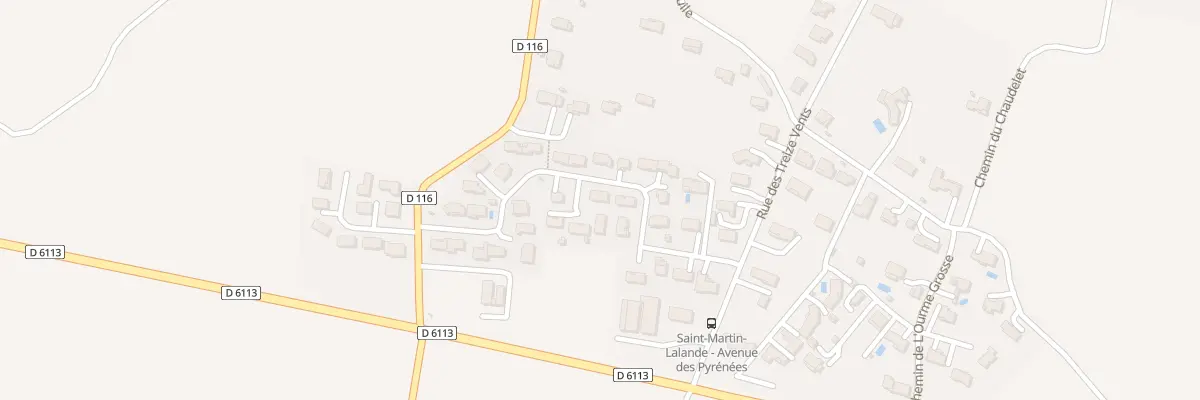 Plan du 196 Av des Pyrenees à Saint-Martin-Lalande