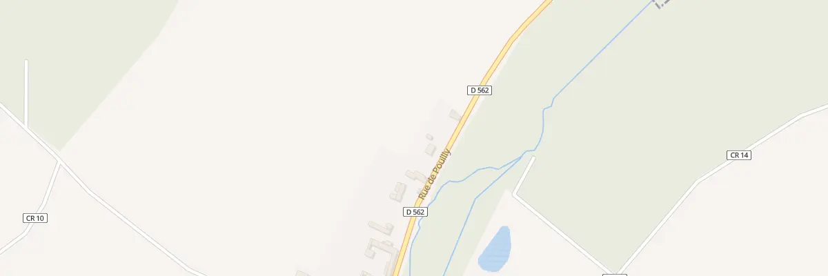 Plan de la Rue de Pouilly à Senots