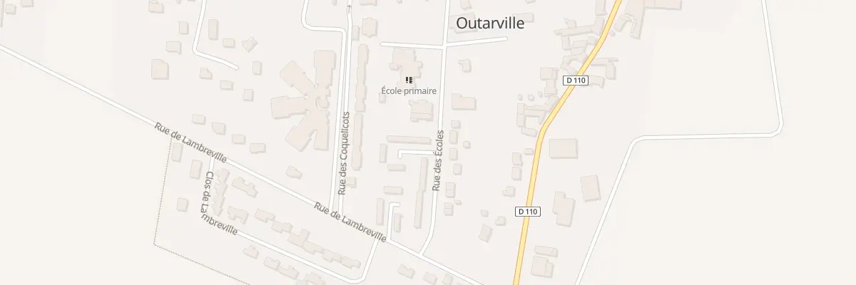 Plan du 1 All des Ecoles à Outarville