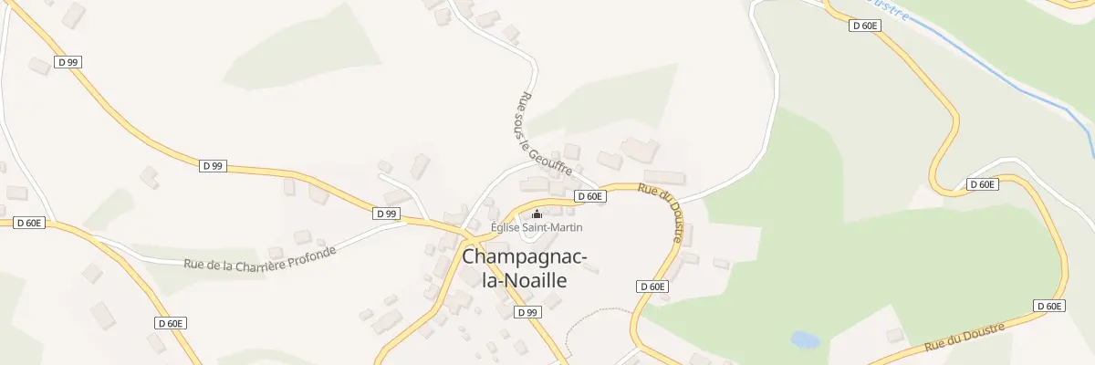 Plan du 1B Rue du Doustre à Champagnac-la-Noaille
