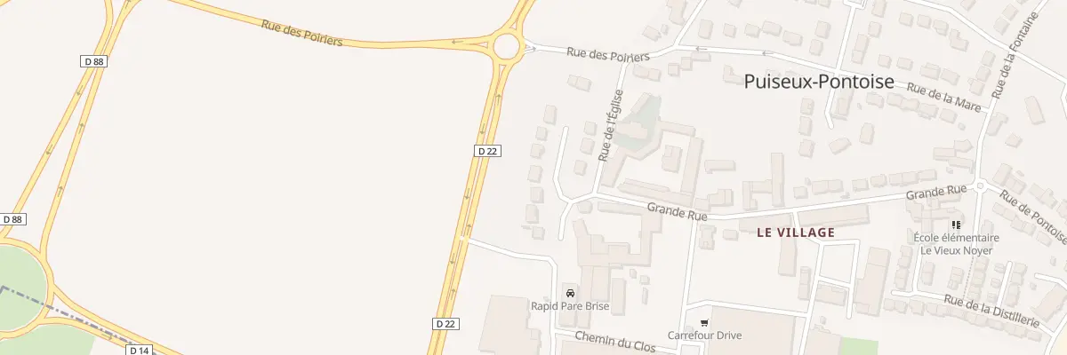 Plan du 7 Rue du Chateau à Puiseux-Pontoise