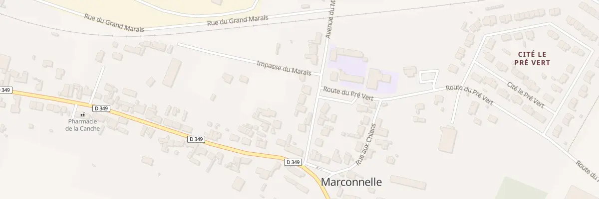 Plan du 97 Av du Moulin à Marconnelle