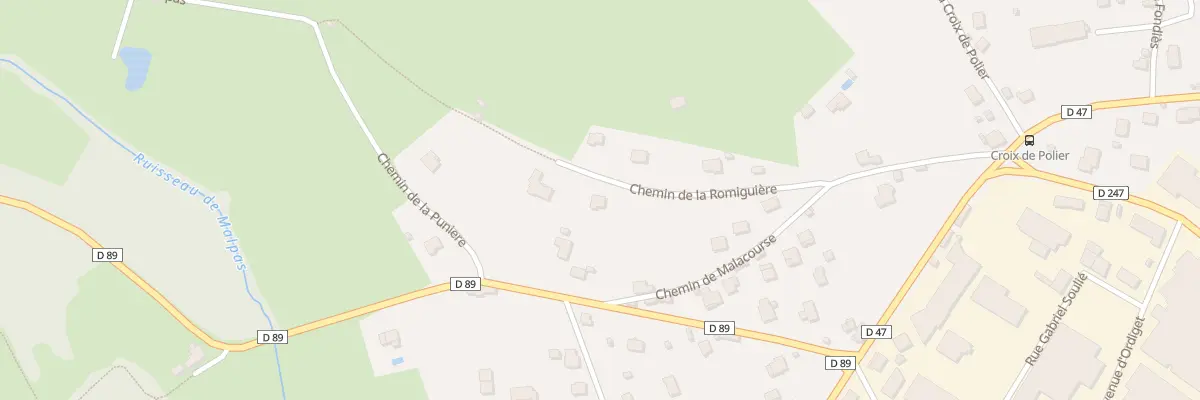 Plan du 9015 Che de la Romiguière à Villefranche-de-Rouergue
