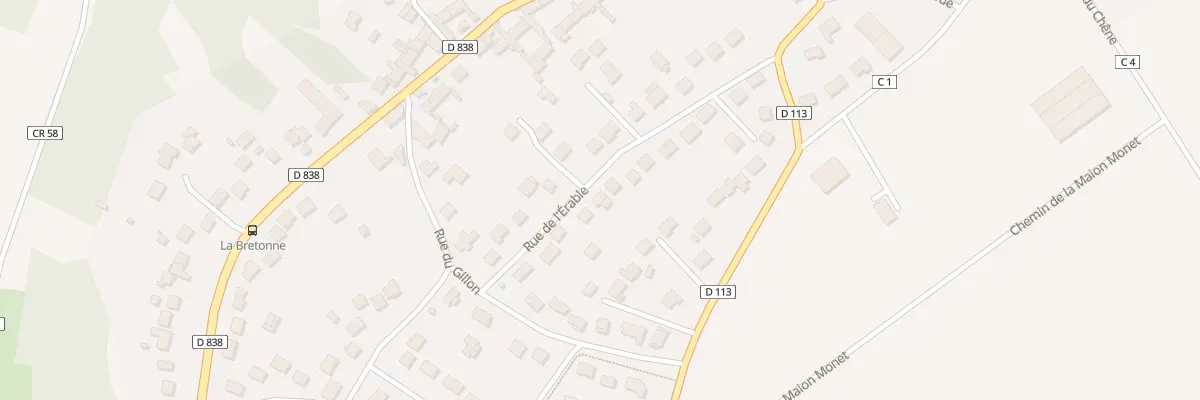 Plan du 25 Rue de l’Erable aux Granges-le-Roi