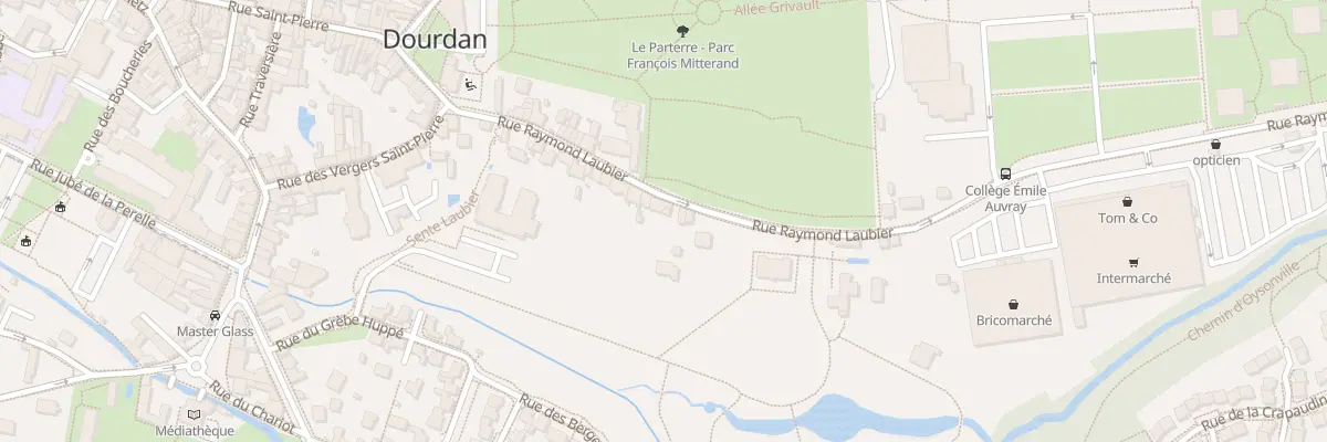 Plan du 28 Rue Raymond Laubier à Dourdan