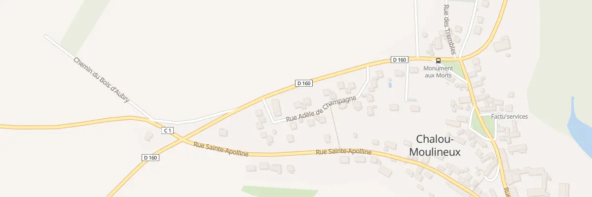 Plan du 10 Rue Adèle de Champagne à Chalou-Moulineux