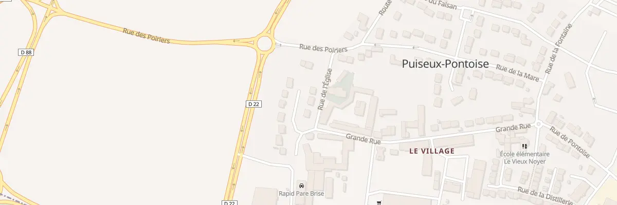 Plan du 2 Rue de l’Eglise à Puiseux-Pontoise