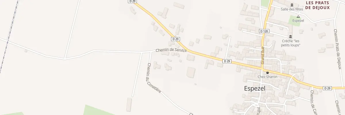 Plan de La Perdisse à Espezel
