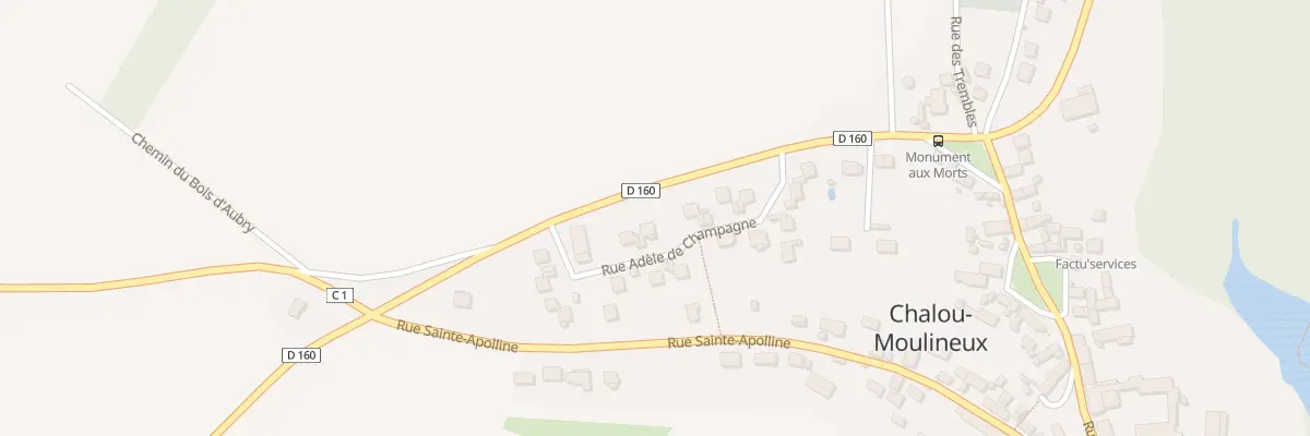 Plan du 8 Rue Adèle de Champagne à Chalou-Moulineux