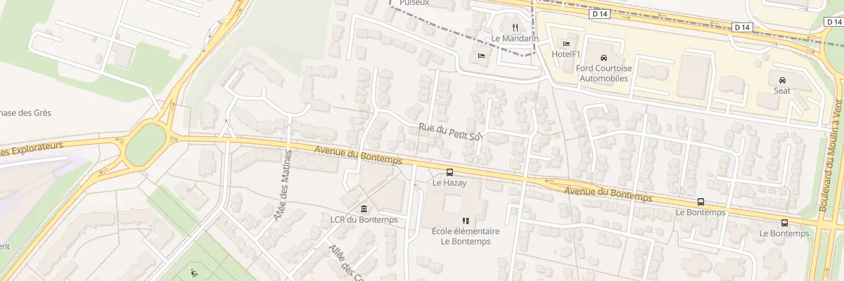 Plan du 36 Av du Bontemps à Cergy