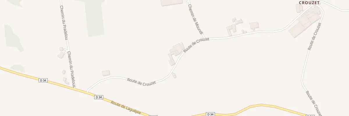 Plan du 315 Rte de Crouzet à Laparrouquial