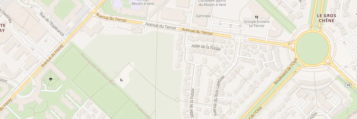 Plan du 41 All de la Futaie à Cergy