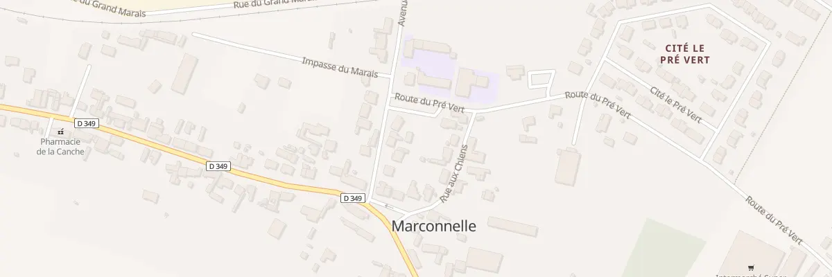 Plan du 80 Av du Moulin à Marconnelle