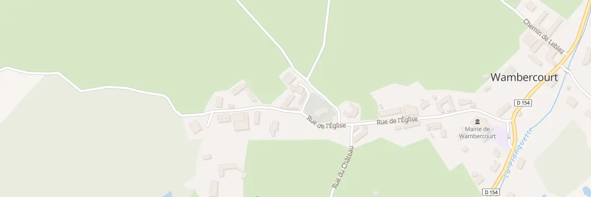 Plan du 12 Rue de l’Eglise à Wambercourt