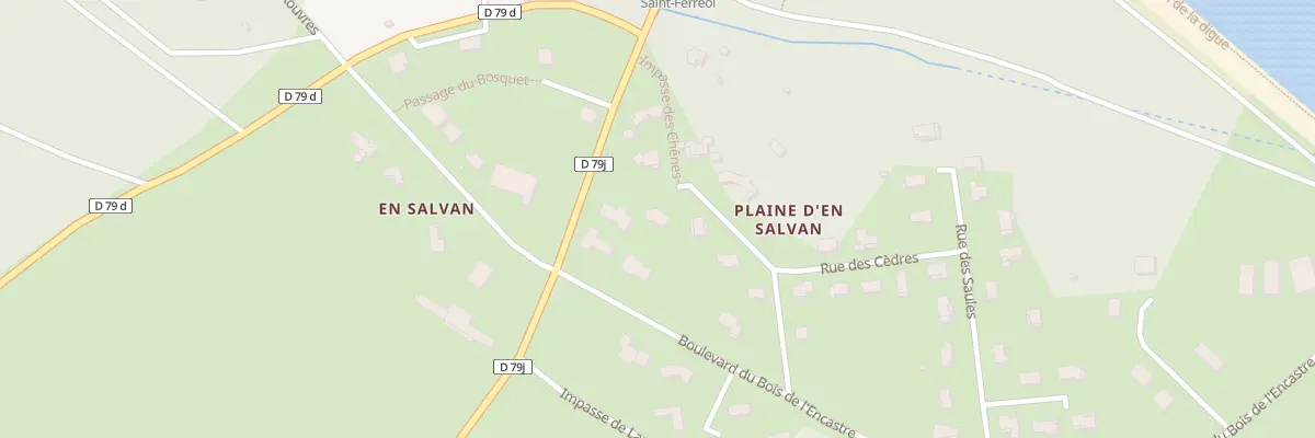 Plan du 1 Imp des Chênes à Vaudreuille