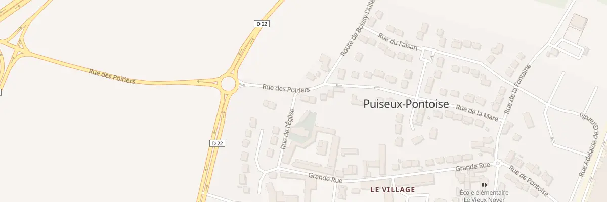 Plan du 9 Rue des Poiriers à Puiseux-Pontoise
