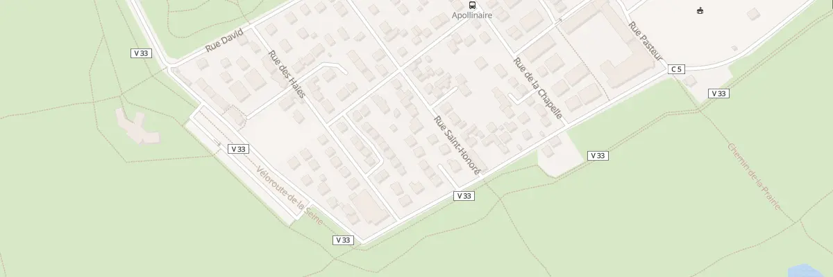 Plan du 836 Rue Saint-honoré à Carrières-sous-Poissy