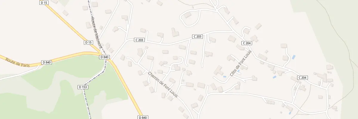 Plan du 58 Imp de Font Louis à Planioles