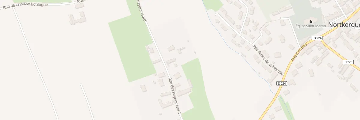Plan du 16 Rue des Payens Nord à Nortkerque