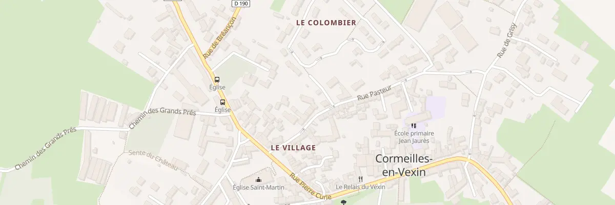 Plan du 17 Rue Pasteur à Cormeilles-en-Vexin