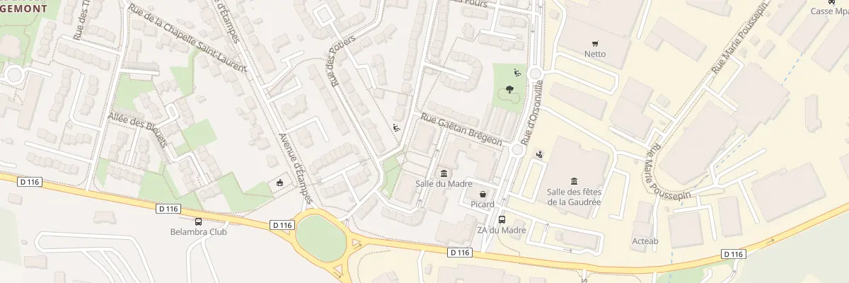 Plan du 2 Rue Gaëtan Brégeon à Dourdan