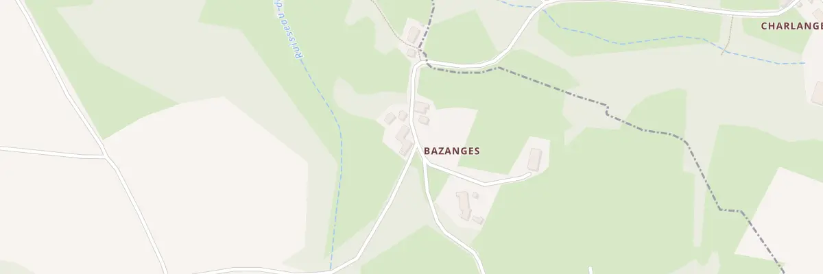 Plan du 2 Bazange à Roches