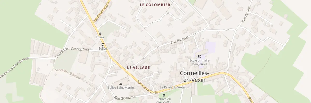 Plan du 14 Rue Pasteur à Cormeilles-en-Vexin