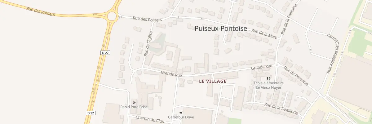 Plan du 43 Gr Grande Rue à Puiseux-Pontoise