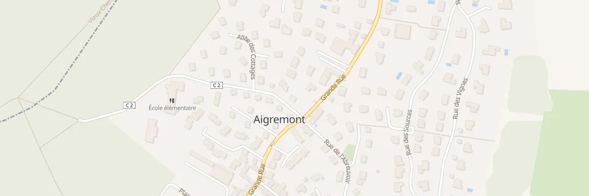 Plan du 2 Rue des Communes à Aigremont