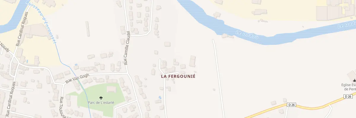 Plan du 58 Pas de La Forge à Graulhet