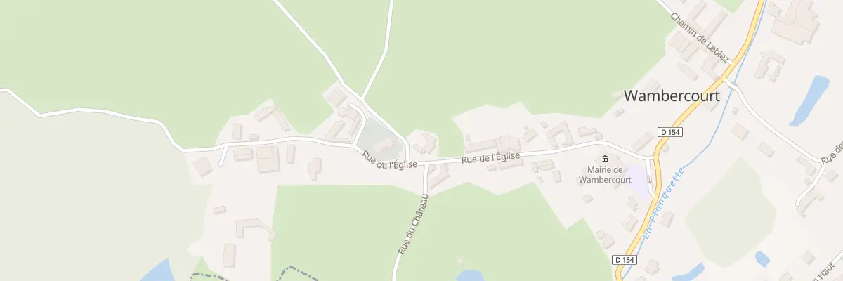 Plan du 10 Rue de l’Eglise à Wambercourt