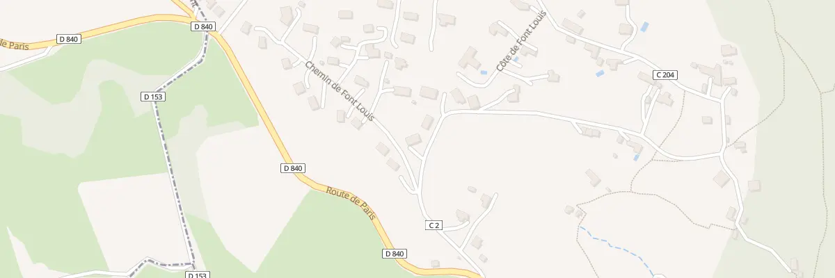 Plan du 181 Rte de Murat à Planioles
