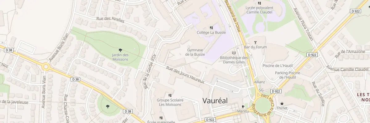 Plan du 4 Rue des Jours Heureux à Vauréal