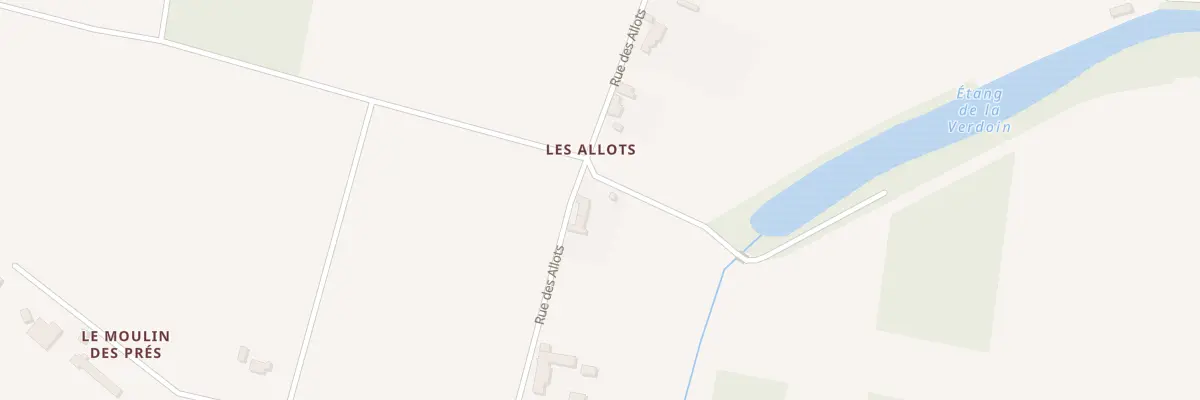 Plan du 1645 Rue des Allots à Sandillon