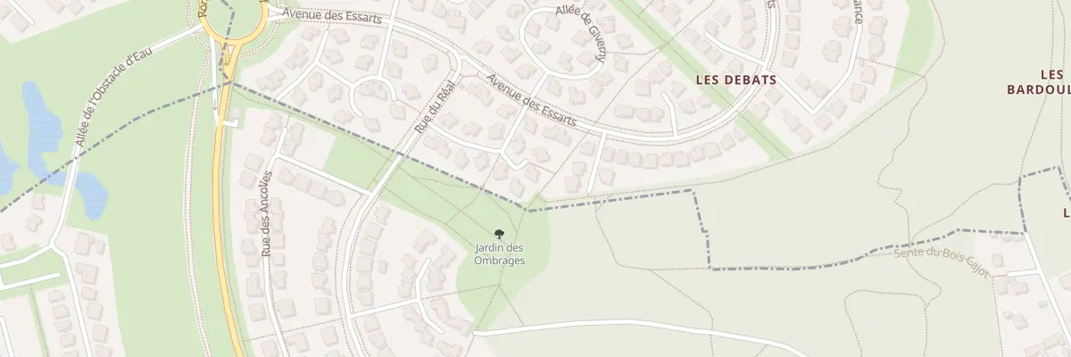 Plan du 7 All des Nymphéas à Cergy