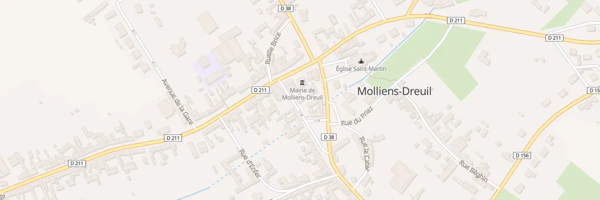 Plan du 1 Rue du Moulin aux Waïdes à Molliens-Dreuil