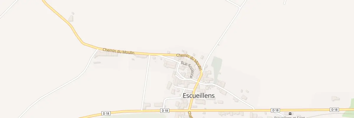 Plan du 1 Le Village à Escueillens-et-Saint-Just-de-Bélengard