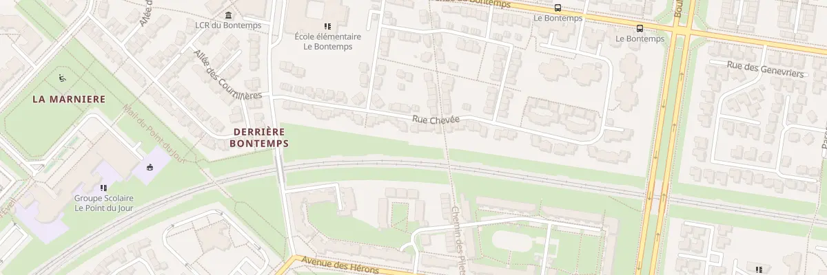 Plan du 28 Rue Chevée à Cergy
