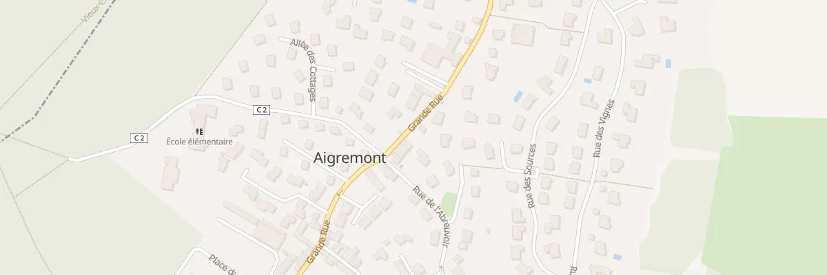 Plan du 25 Gr Grande Rue à Aigremont