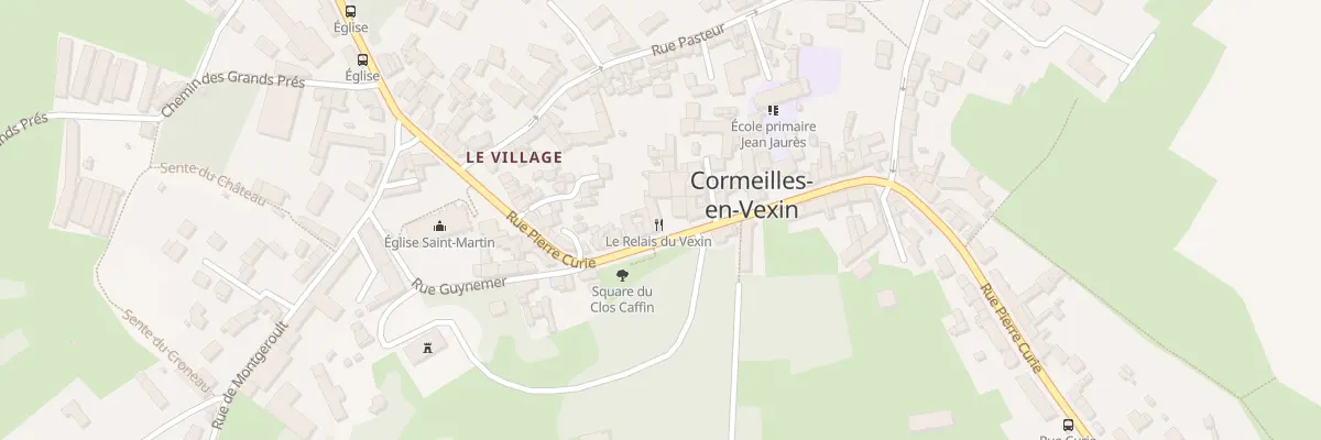 Plan de la Rue Curie à Cormeilles-en-Vexin