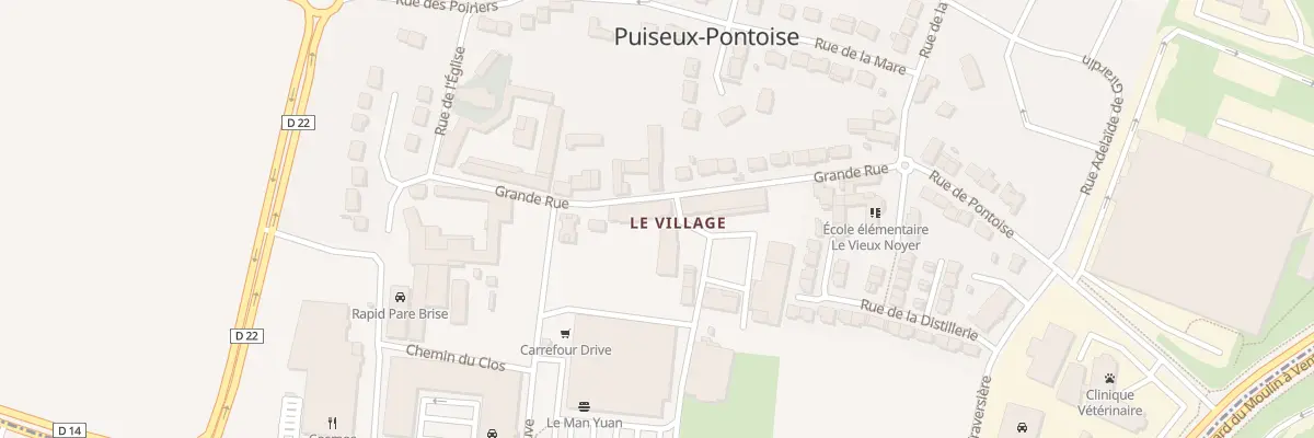 Plan du 20 Gr Grande Rue à Puiseux-Pontoise